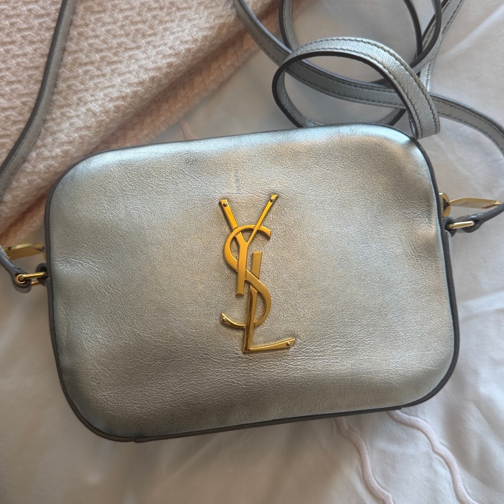 YSL Silver Crossbody Bag